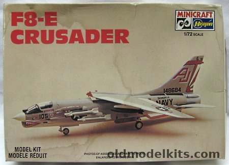 Hasegawa 1/72 F8-E Crusader (F-8E) - VF-111, 1146 plastic model kit